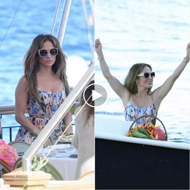 “J.Lo’s Italian Getaway: A Fashionable Floral Sundress Steals the Show”