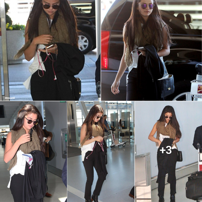 Selena Gomez Leaves Toronto Without Justin Bieber, Sporting a Bare-faced Look and a Somber Mood.